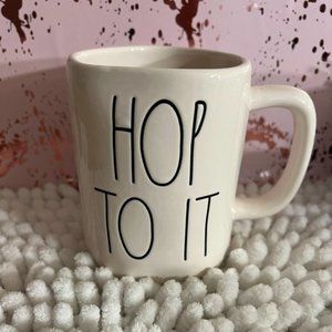 New Rae Dunn "Hop To It" Mug.